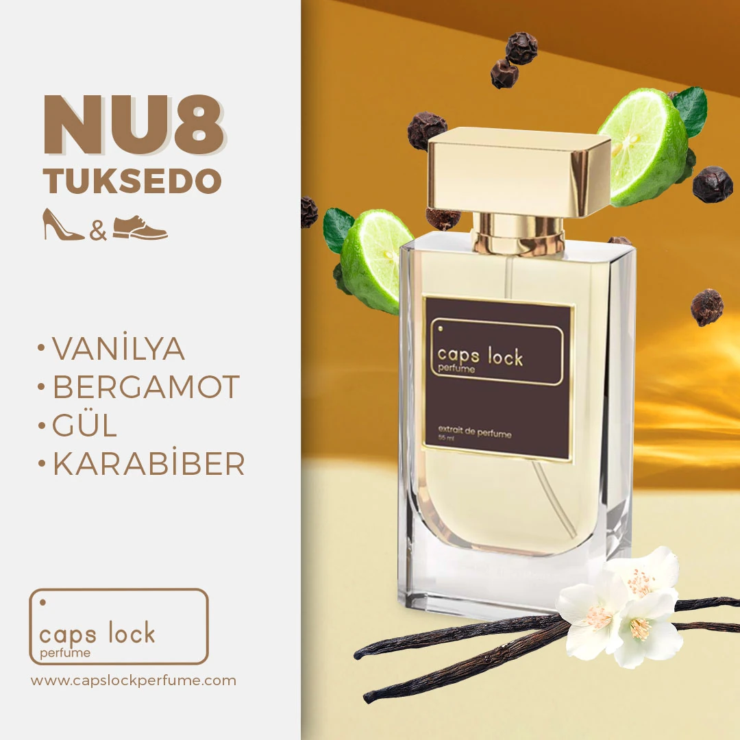 NU08 - CAPS LOCK Perfume (YSL-Tuxedo Muadili) 60 ml.