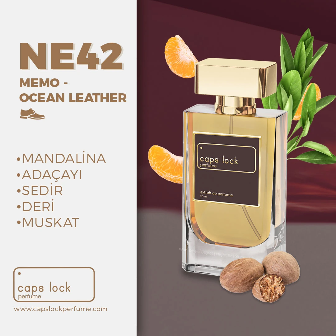 NE42 - CAPS LOCK Perfume (Memo-Ocean Leather Muadili) 60 ml.