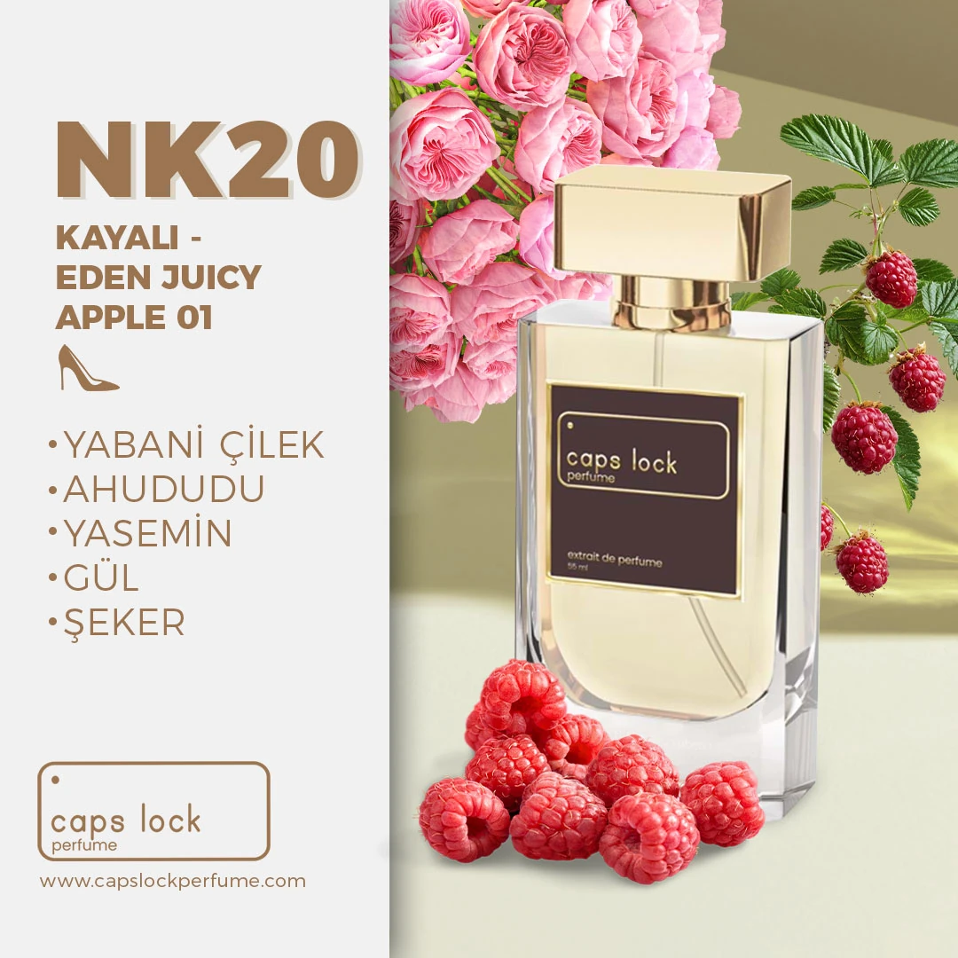 NK20 - CAPS LOCK Perfume (Kayali-Eden Juicy Apple 01 Muadili) 60 ml.