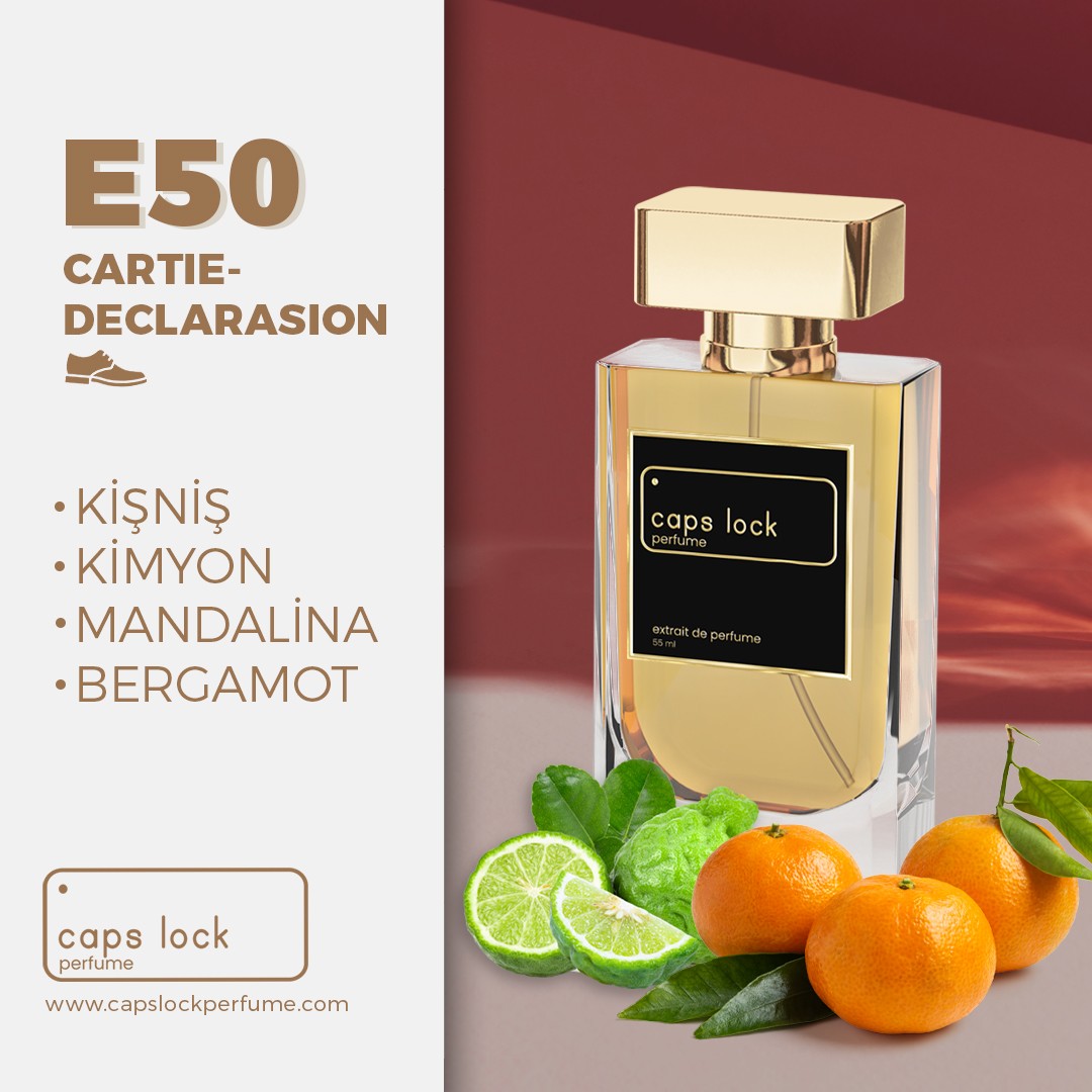 E50 - CAPS LOCK Perfume (Cartier-Declaration Muadili) 55 ml.