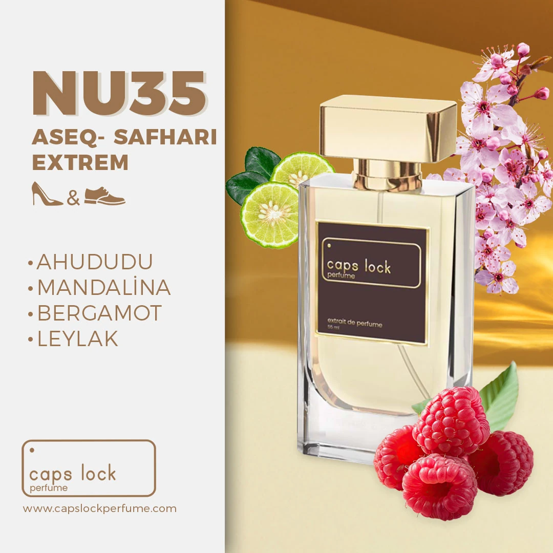 NU35 - CAPS LOCK Perfume (Hermes-Ambre Narguile Muadili) 60 ml.