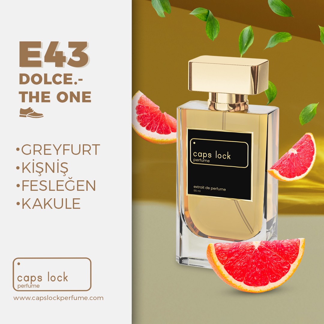 E43 - CAPS LOCK Perfume (Dolce&amp;Gabbana-The One Muadili) 55 ml.