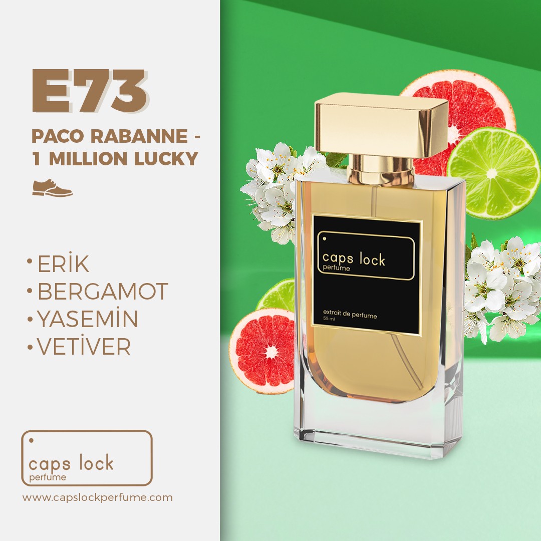 E73 - CAPS LOCK Perfume (Paco Rabanne-1 Million Lucky Muadili) 55 ml.