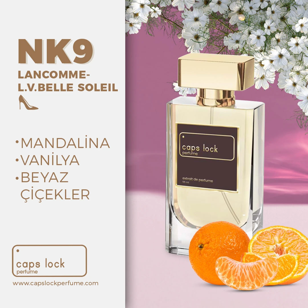 NK09 - CAPS LOCK Perfume (Lancome-La Vie Est Belle Soleil Cristal Muadili) 60 ml.