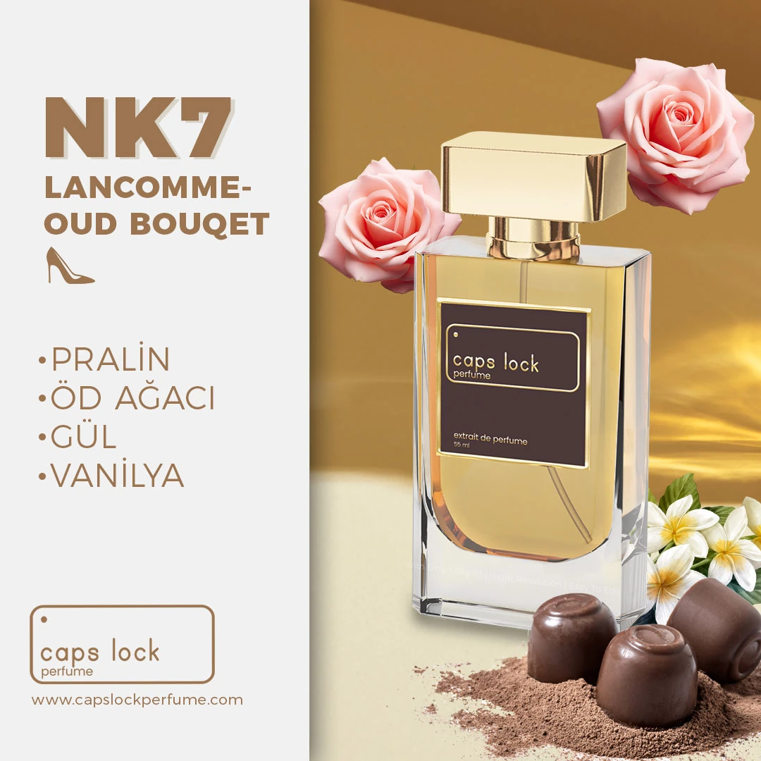 NK07 - CAPS LOCK Perfume (Lancome-Oud Bouquet Muadili) 60 ml.