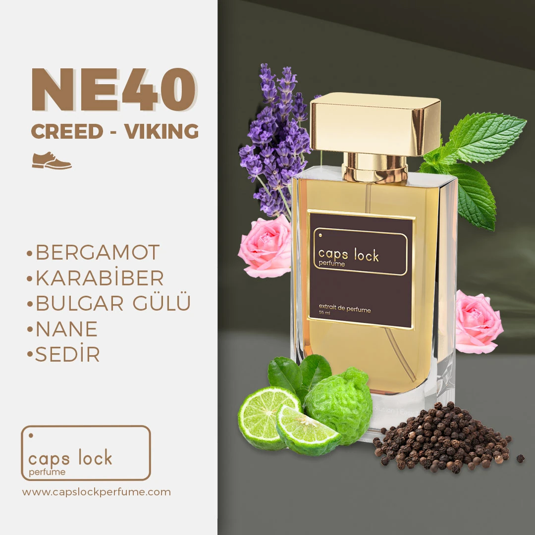 NE40 - CAPS LOCK Perfume (Creed-Viking Muadili) 60 ml.