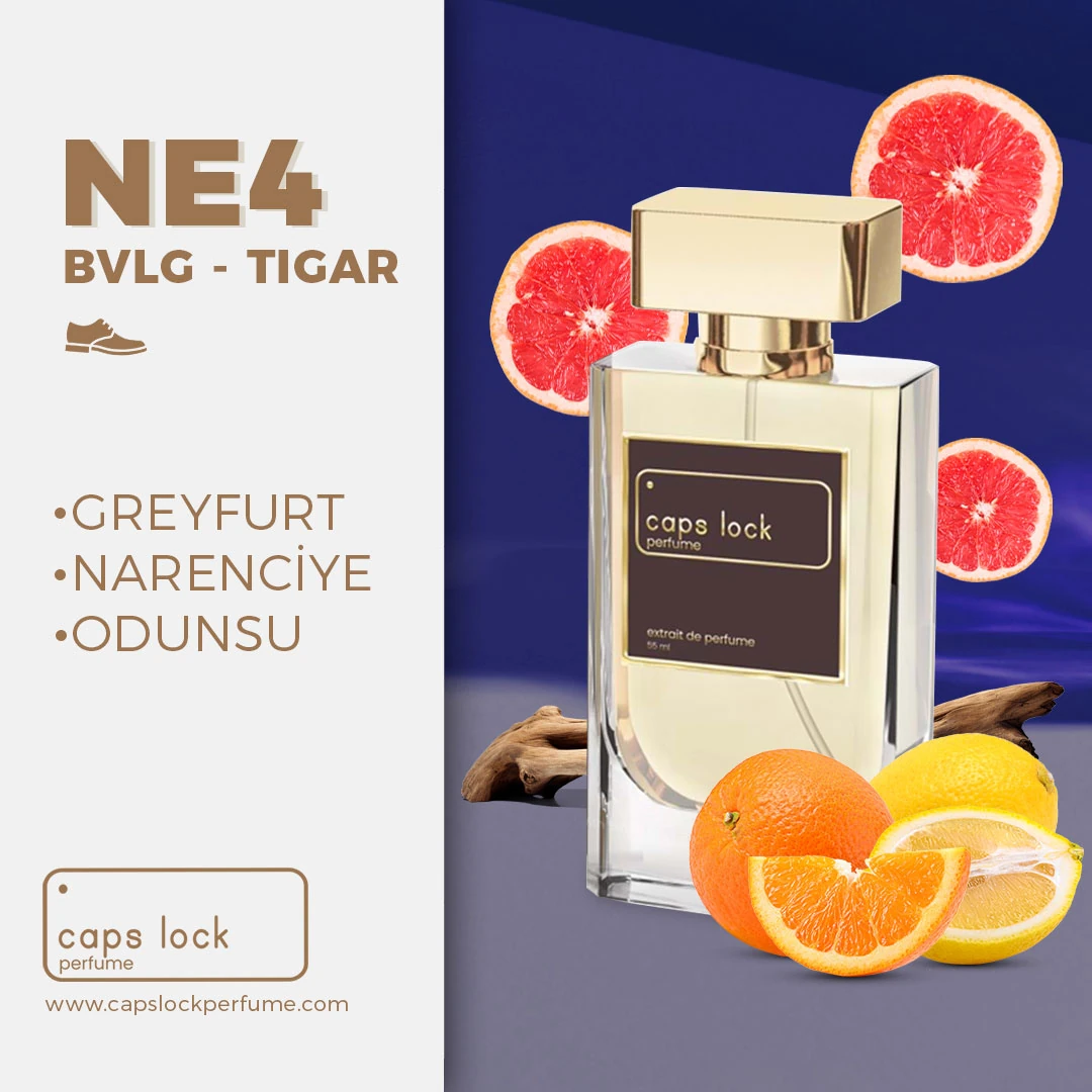 NE04 - CAPS LOCK Perfume (Bvlgari-Tygar Muadili) 60 ml.