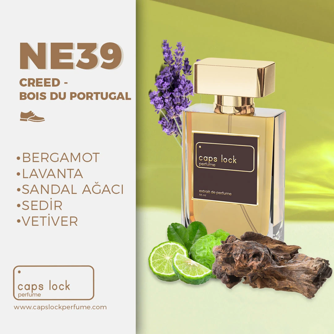 NE39 - CAPS LOCK Perfume (Creed-Bois Du Portugal Muadili) 60 ml.
