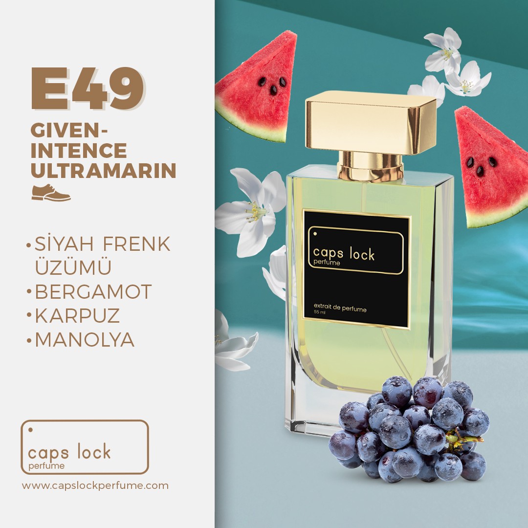 E49 - CAPS LOCK Perfume (Givenchy-Insense Ultramarine Muadili) 55 ml.