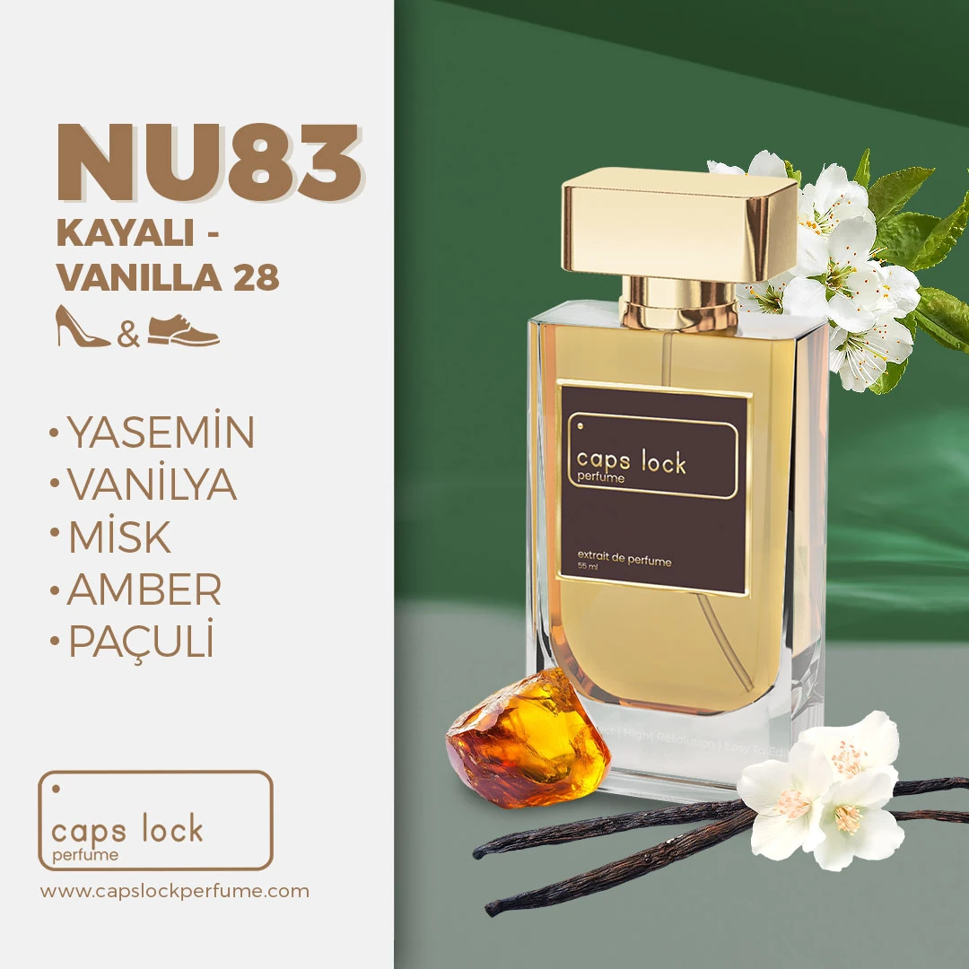 NU83 - CAPS LOCK Perfume (Kayali-Vanilla 28 Muadili) 60 ml.