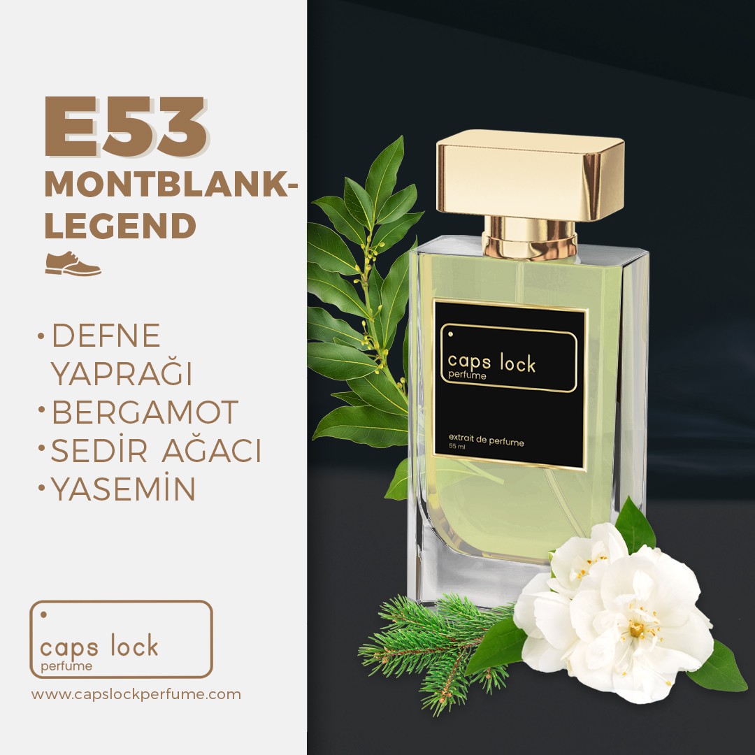 E53 - CAPS LOCK Perfume (Montblanc-Legend Muadili) 55 ml.