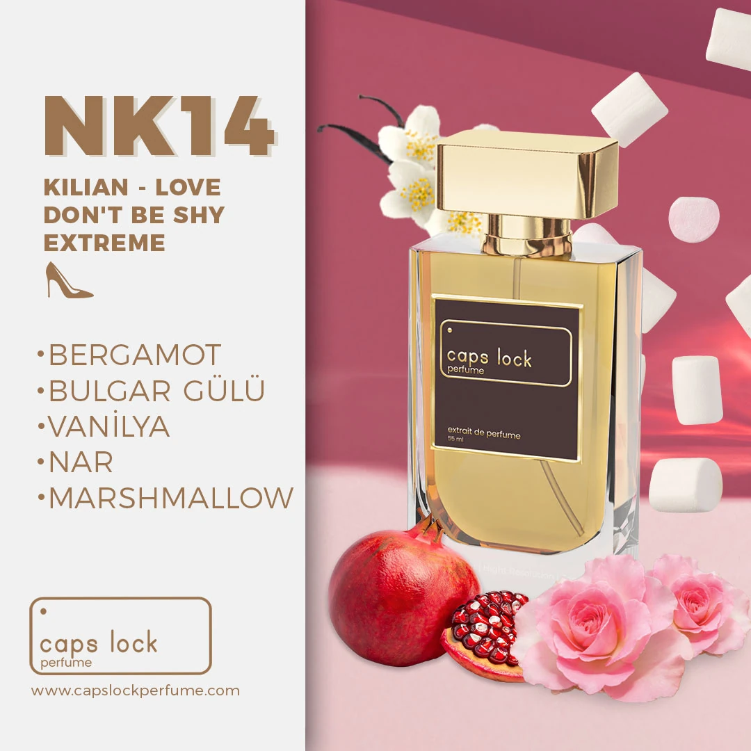 NK14 - CAPS LOCK Perfume (Kilian-Love Don't Be Shy Extreme Muadili) 60 ml.