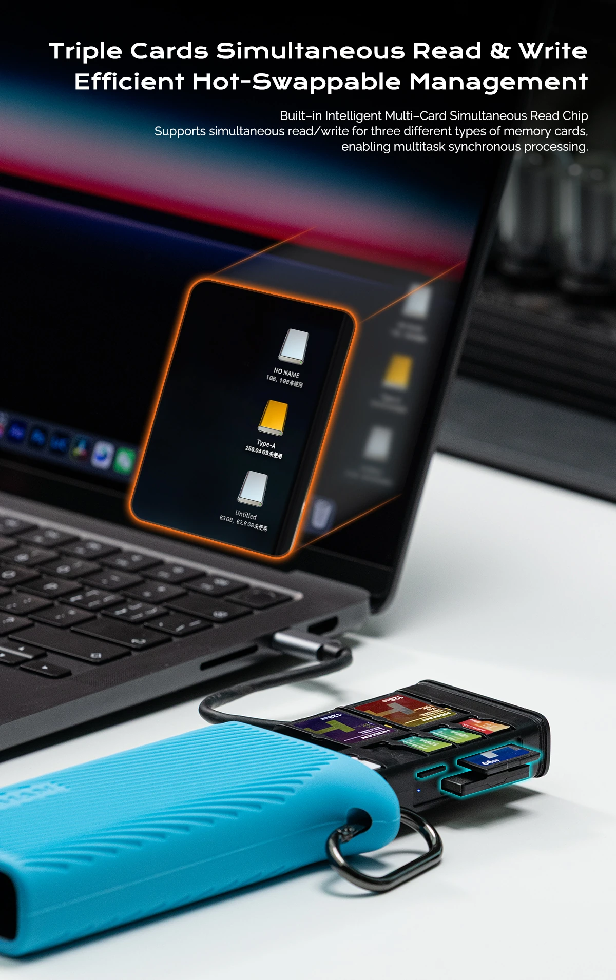 HOMAN Multifunctional High-Speed Card Reader  CF express Type A (SİYAH)