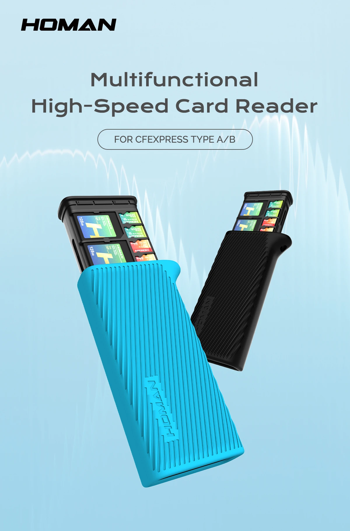 HOMAN Multifunctional High-Speed Card Reader  CF express Type A (SİYAH)