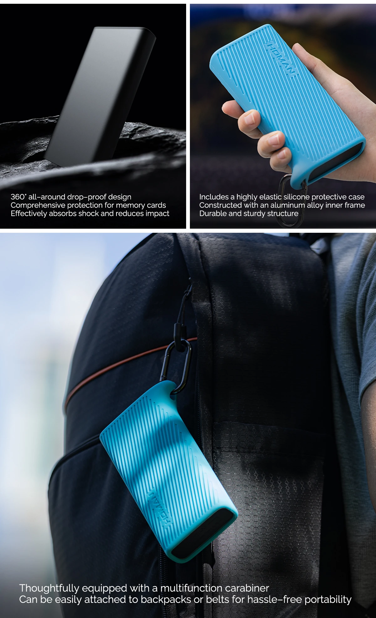 HOMAN Multifunctional High-Speed Card Reader  CF express Type A (SİYAH)