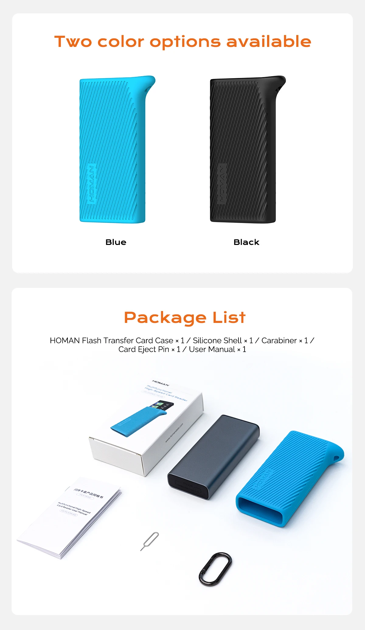 HOMAN Multifunctional High-Speed Card Reader for CFexpress Type B (SİYAH)