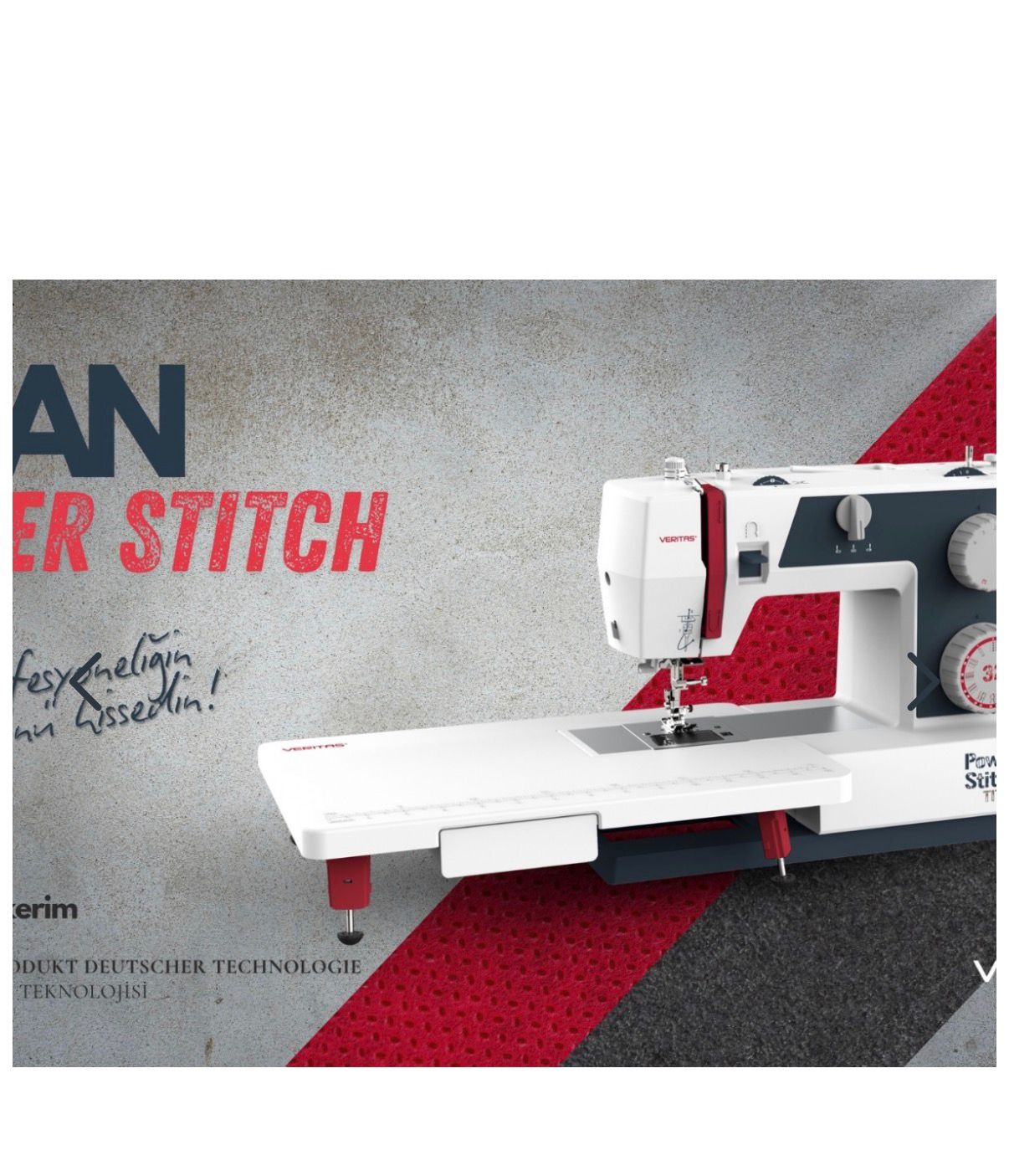 VERİTAS POWER STİTCH 32TİTAN EV TİPİ DİKİŞ MAKİNESİ