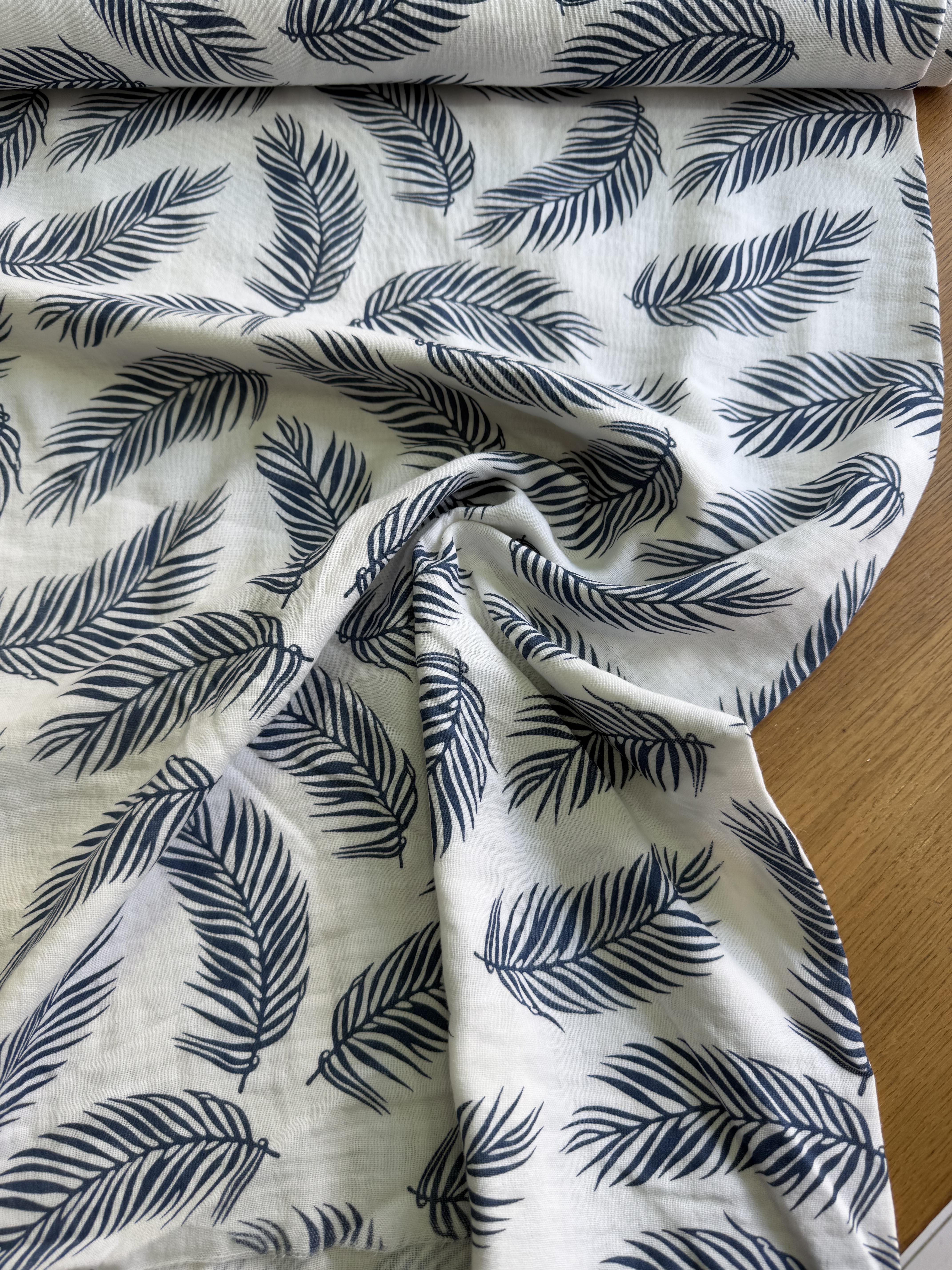 KUŞ TÜYÜ DESEN MUSLİN-ÇİFT KAT