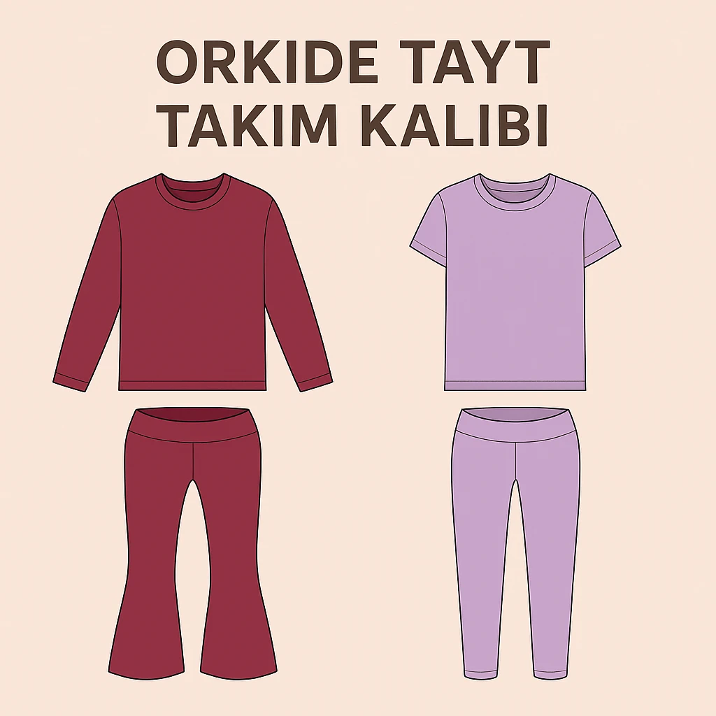 ORKİDE TAYT TAKIM KALIBI (5-10 YAŞ)