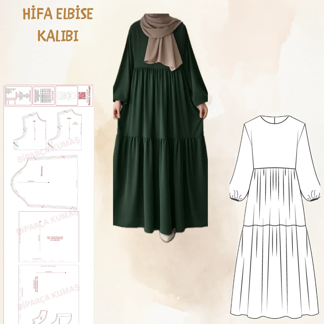 HİFA ELBİSE-FERACE  KALIBI