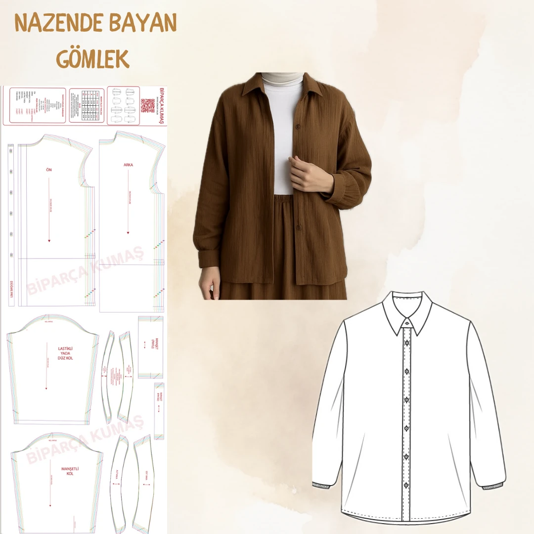 NAZENDE BAYAN GÖMLEK KALIBI