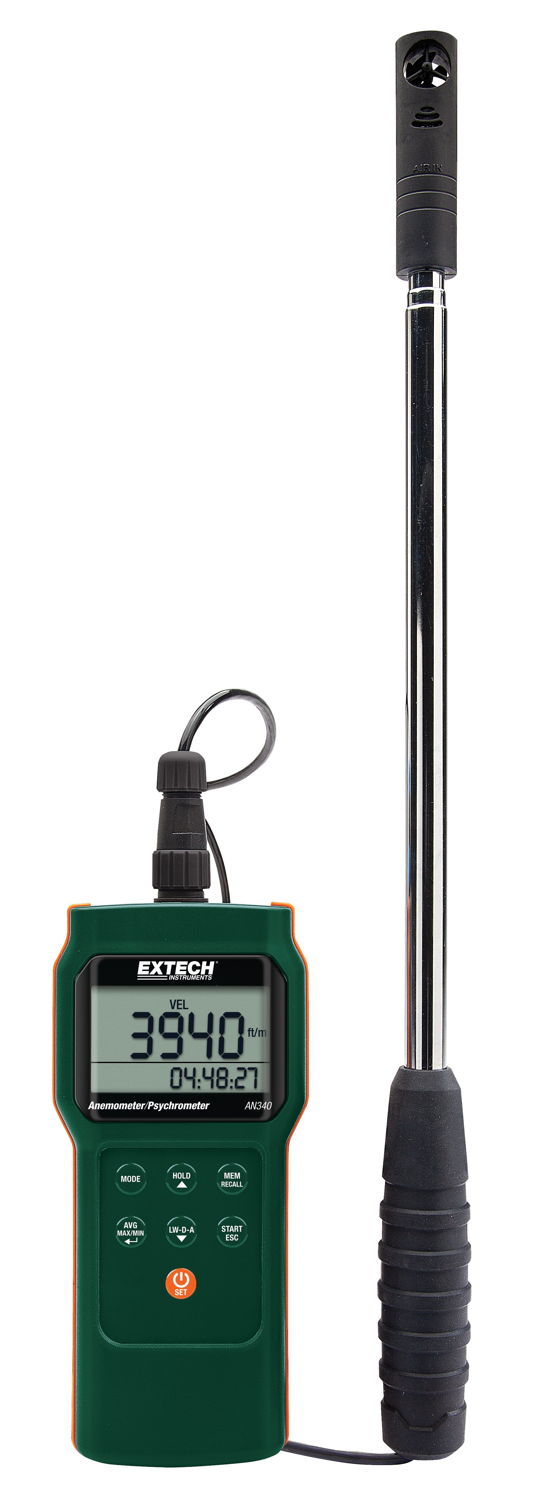 AN340 Anemometre/Psikrometre Datalogger