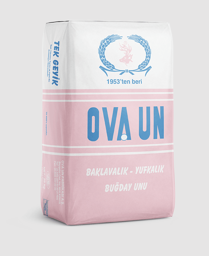 OVA TEK GEYİK Baklavalık ve Yufkalık Buğday Un 25kg