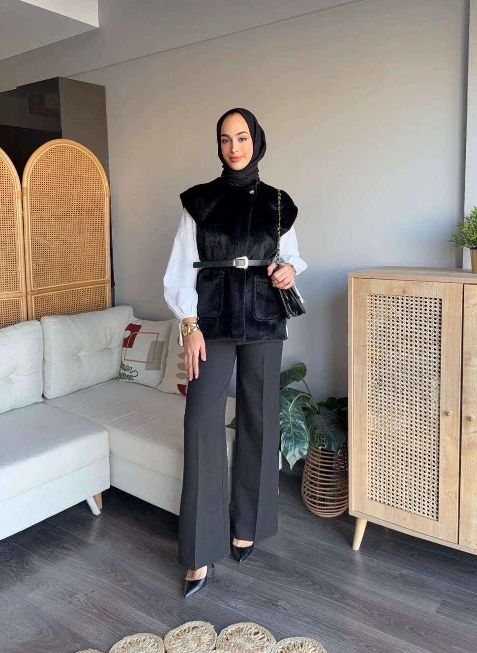 Alpaka Yelek - Siyah