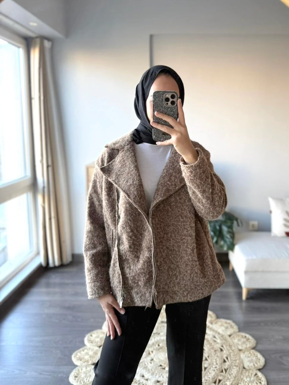 Kışlık Bomber Ceket - Kahve