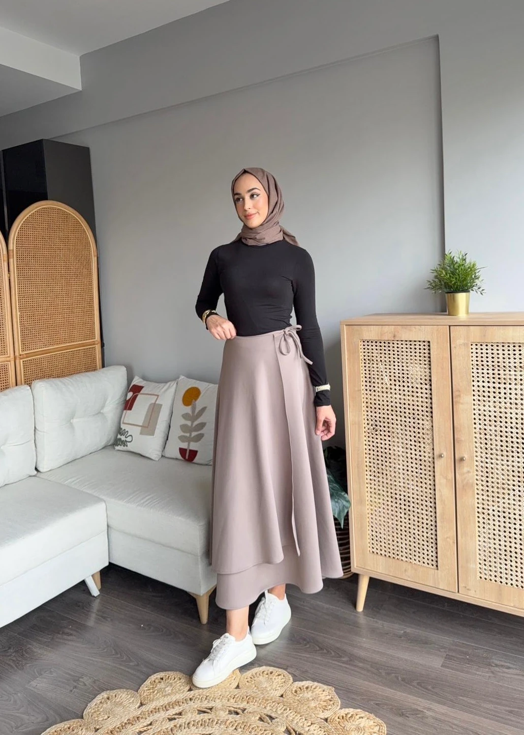 Bağlamalı Scuba Etek