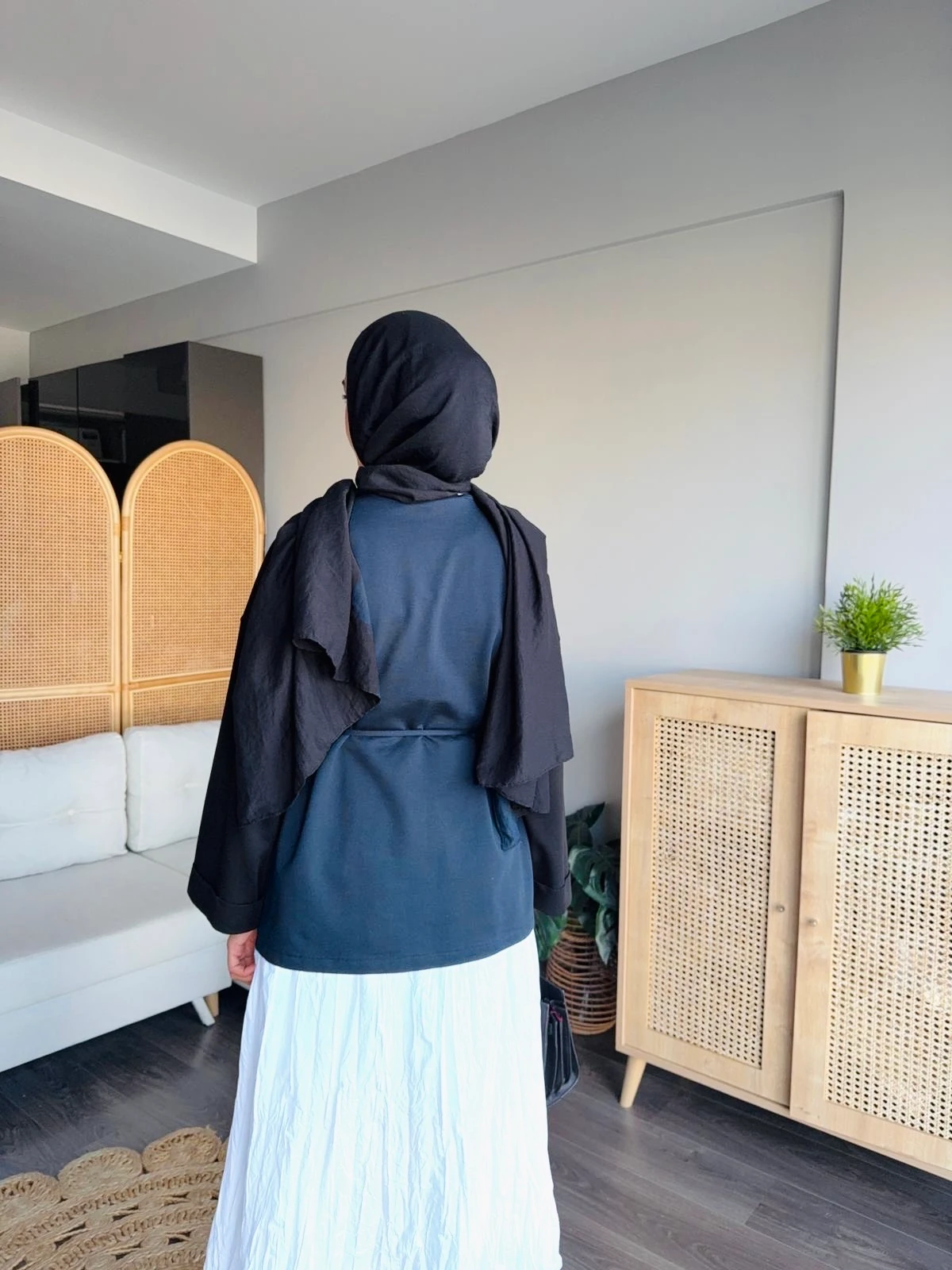 Bağcıklı sweatshirt