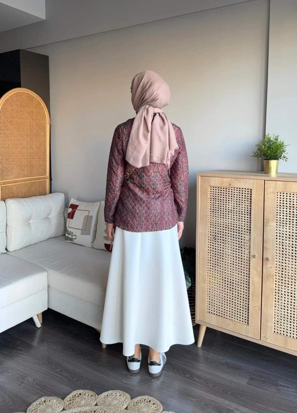 Etnik Kapitone Ceket