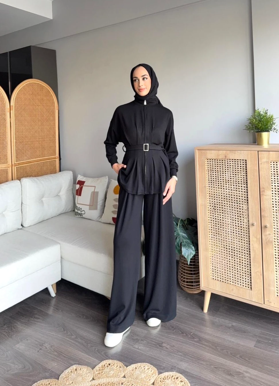 Belden Oturtma Takım  - Siyah