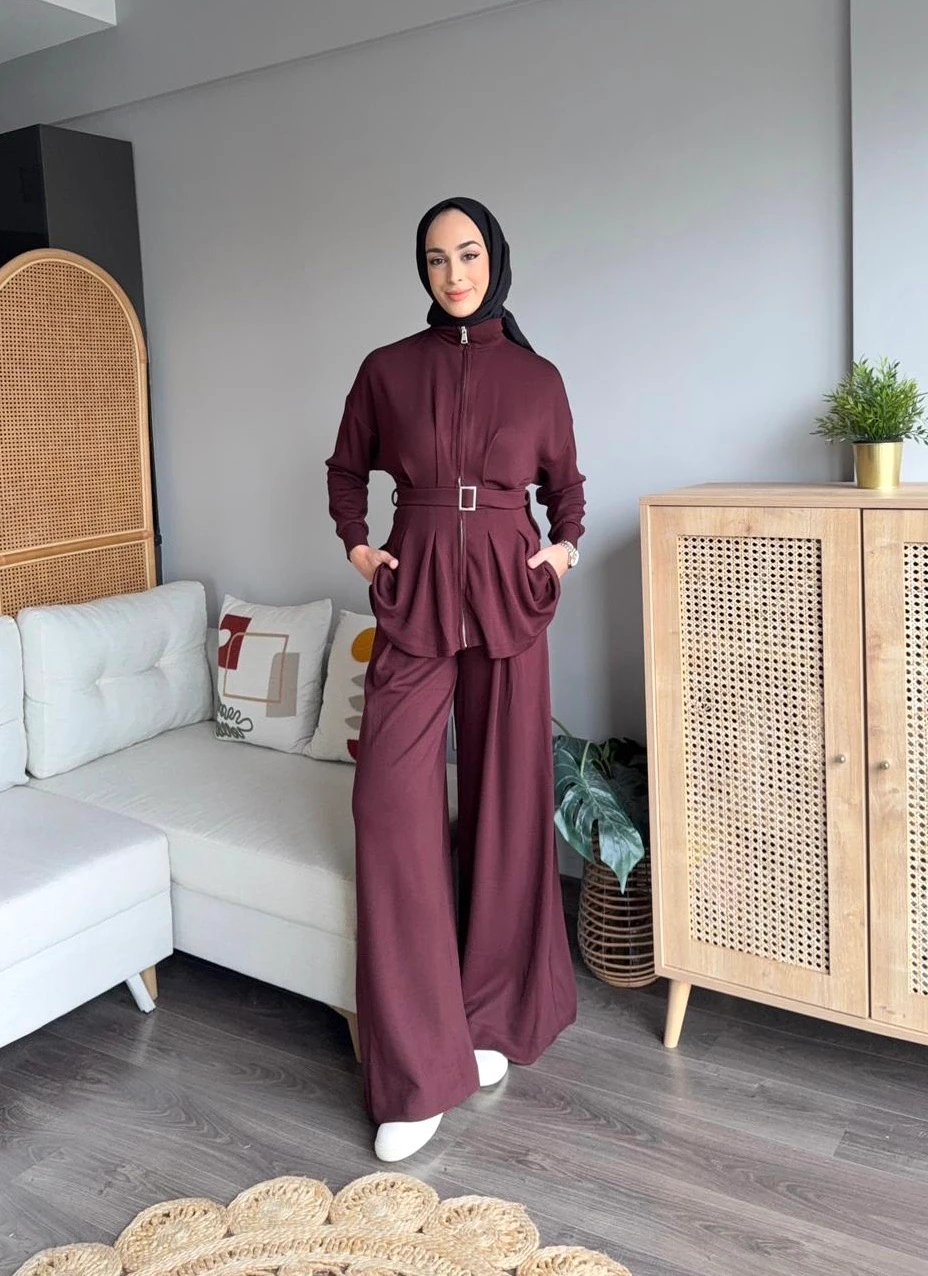 Belden Oturtma Takım  - Bordo