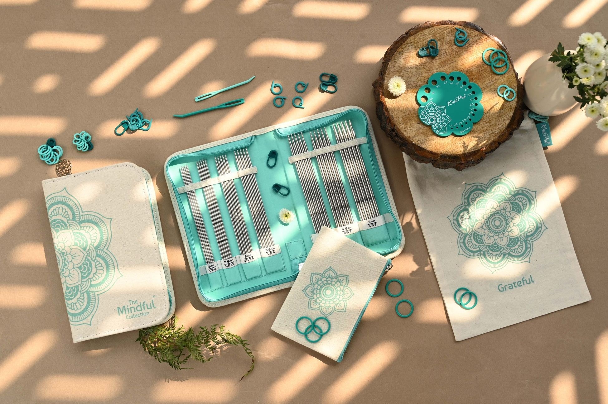MINDFUL GRATEFUL ÇORAP ŞİŞİ SETİ - 15CM