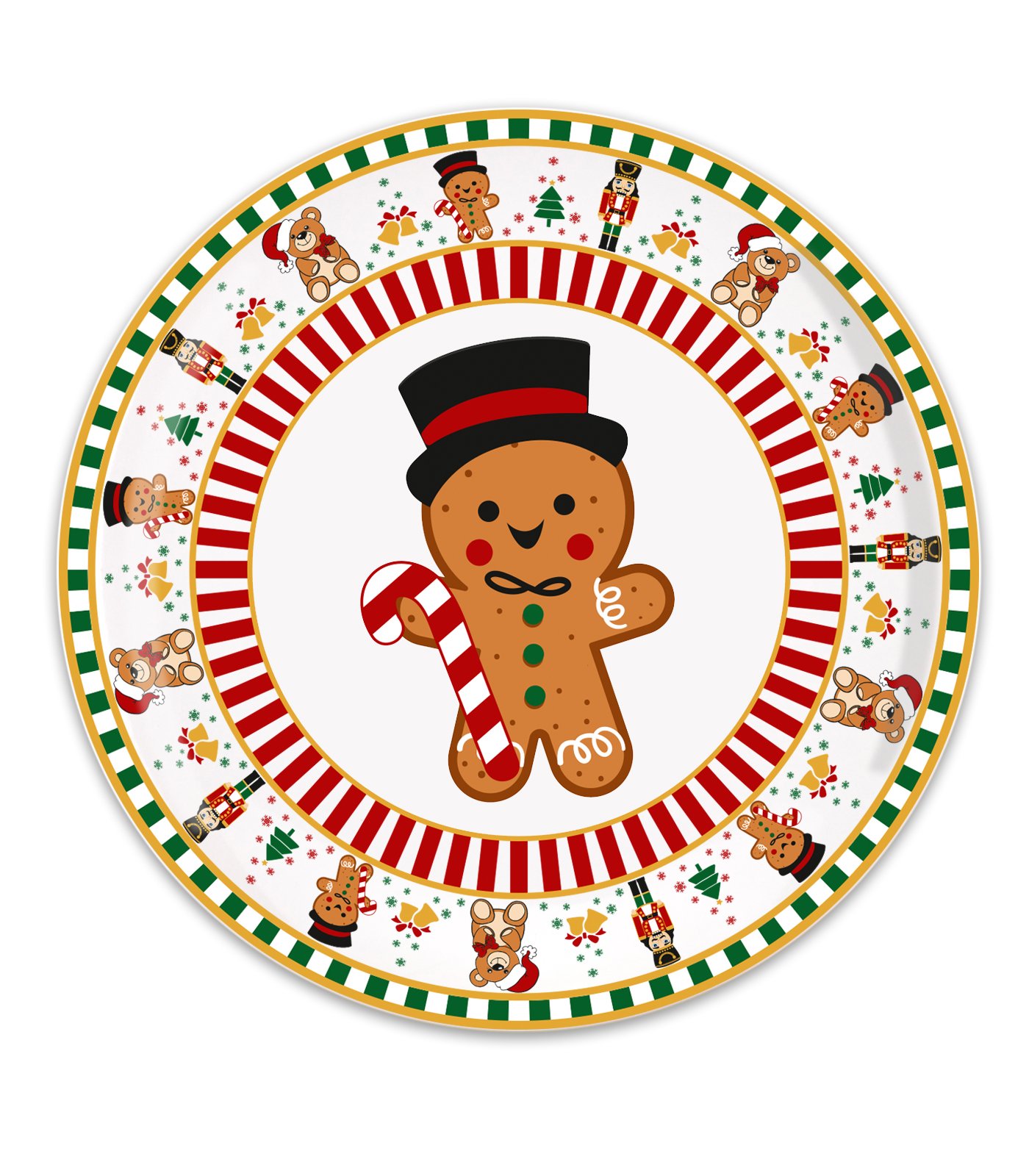 Xmas Wonderland Kurabiye Adam Gingerbread Porselen Tabak 23 cm