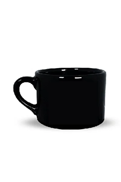 Vivas Baskısız Siyah Küçük Kupa Bardak Kahve Kupası Kupa Bardak Kahve Fincanı Espresso Fincanı