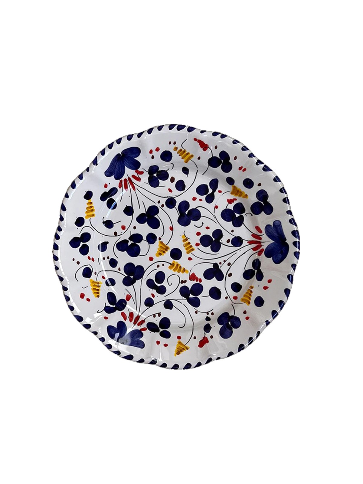 Italyan Lacivert Fiori Tabak No:121 25 CM