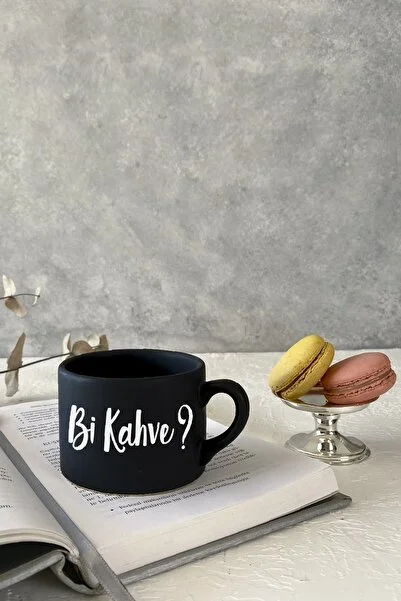 Vivas Bi Kahve? Siyah Küçük Kupa Bardak Kahve Kupası Kupa Bardak Kahve Fincanı Espresso Fincanı