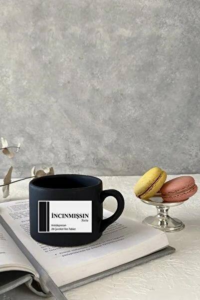 Vivas incinmişsin Siyah Küçük Kupa Bardak Kahve Kupası Kupa Bardak Kahve Fincanı Espresso Fincanı