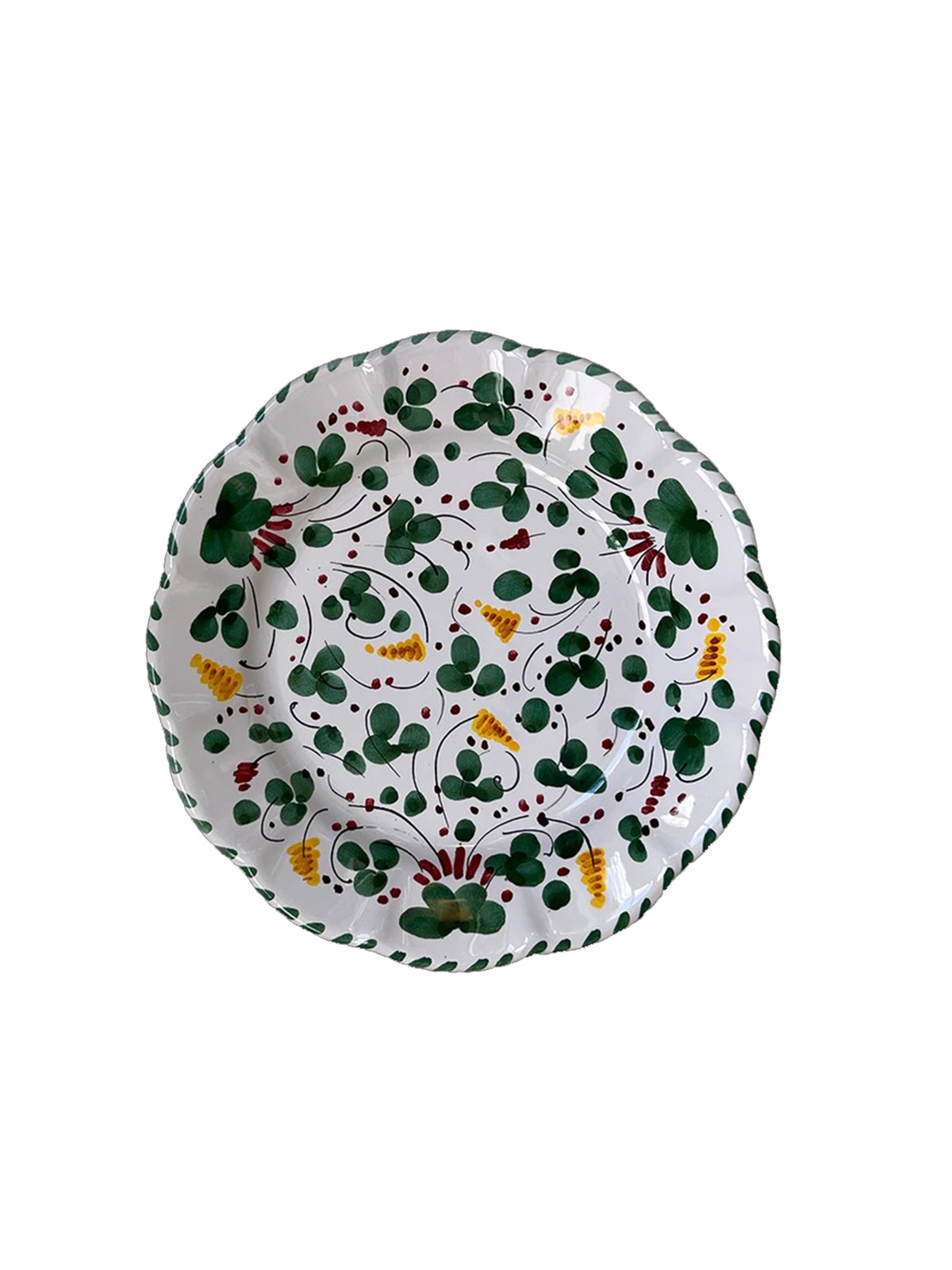Italyan Yeşil Fiori Tabak No:120 25 CM