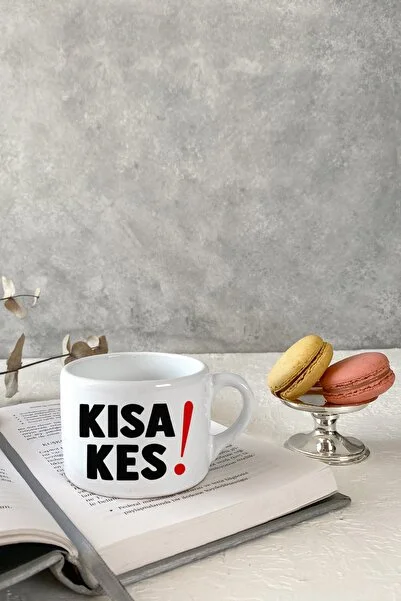 Vivas Kısa Kes Beyaz Küçük Kupa Bardak Kahve Kupası Kupa Bardak Kahve Fincanı Espresso Fincanı