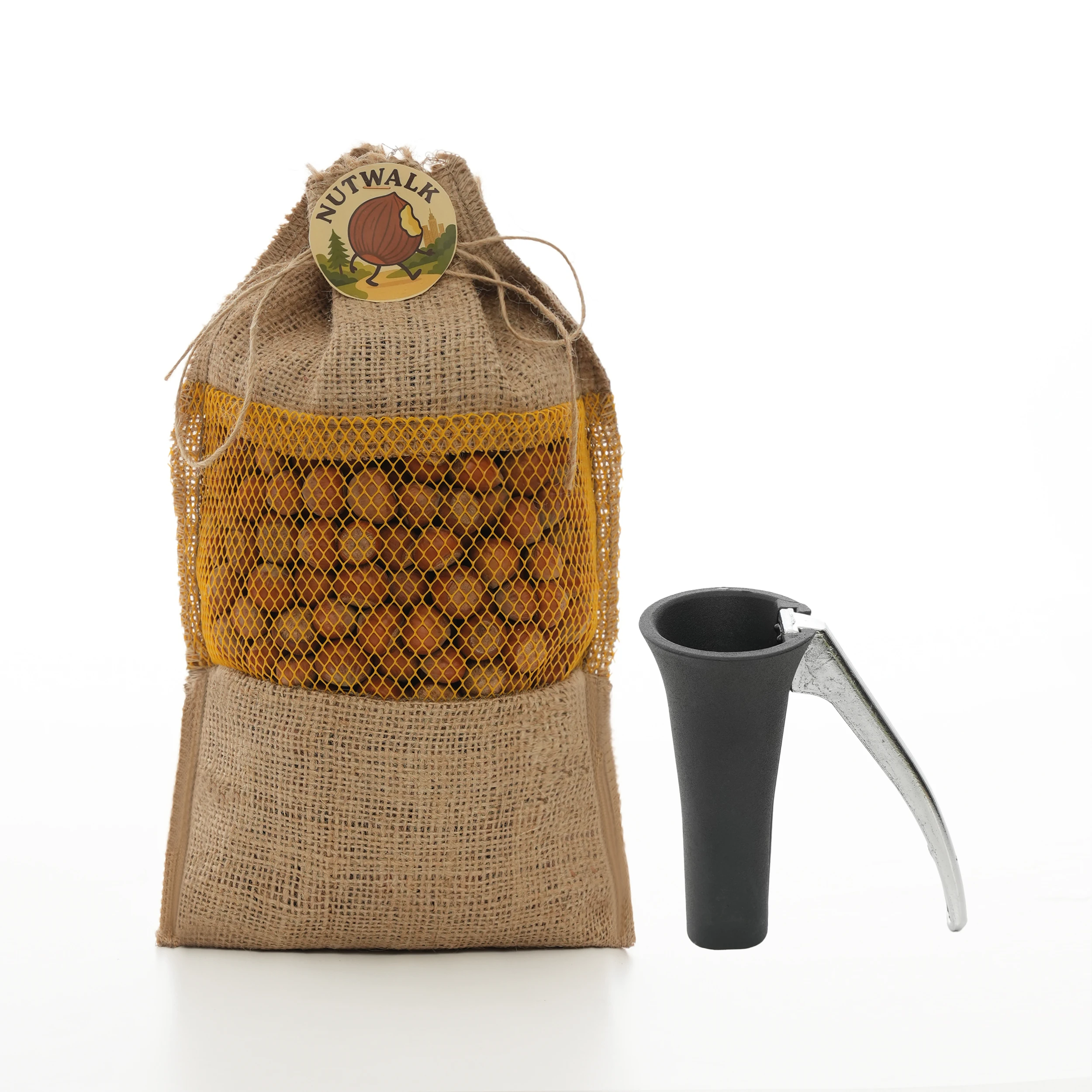 Nutwalk 1 KG Fındık – Özel Jüt Çuval + Fındık Kıracağı Hediyeli | Doğal & Premium Lezzet