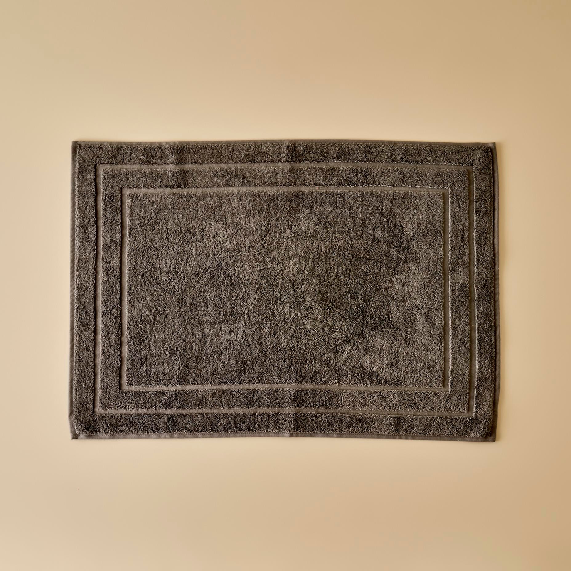 %100 Pamuk Premium Dorita Ayak Havlusu Koyu Gri (50x70 cm)