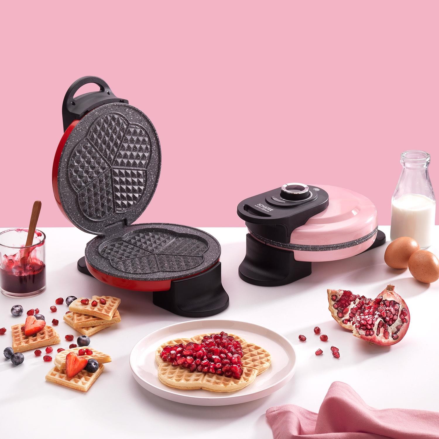 Waffle Express Waffle Makinesi - Kırmızı