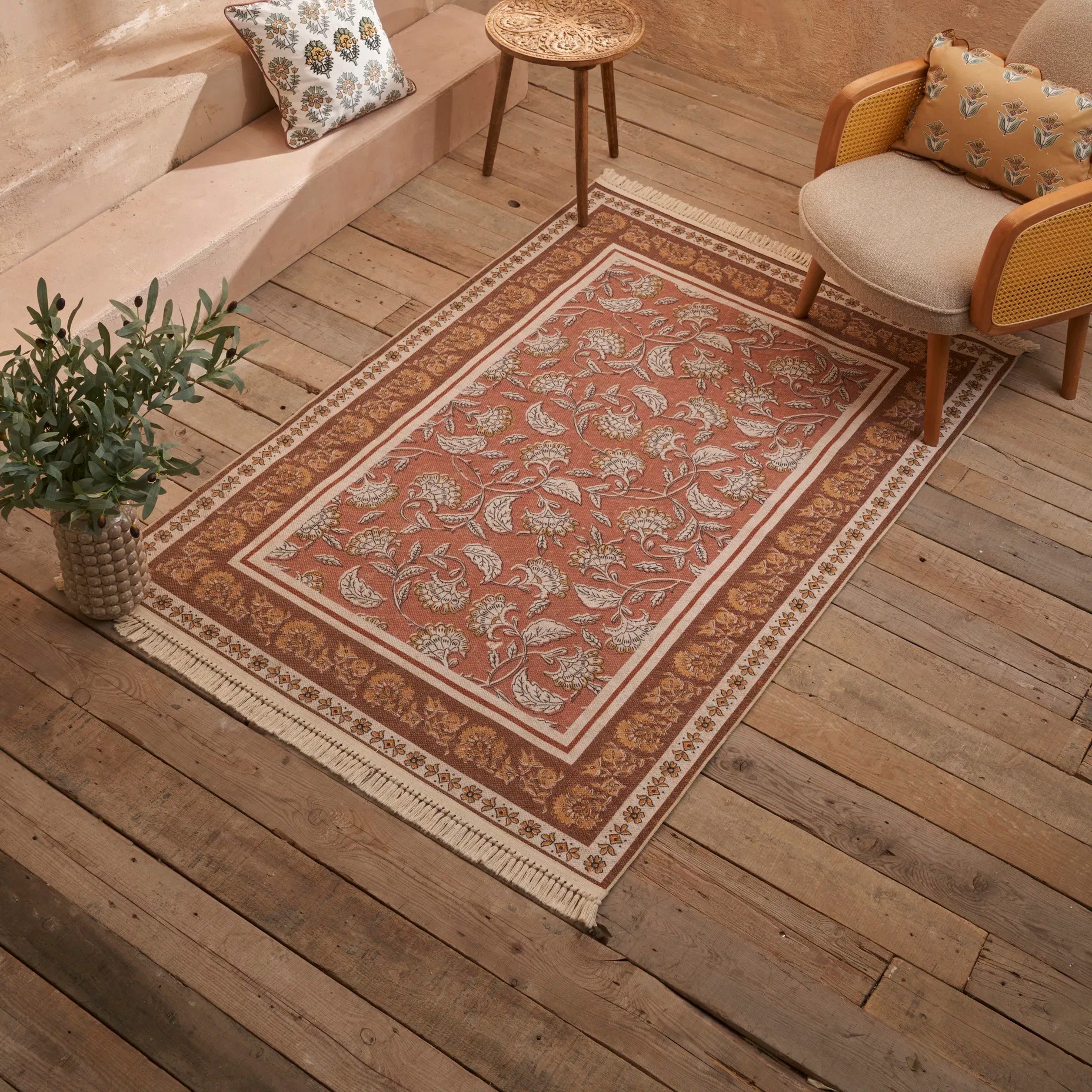 Indian Kilim Kahverengi (120x180 cm)