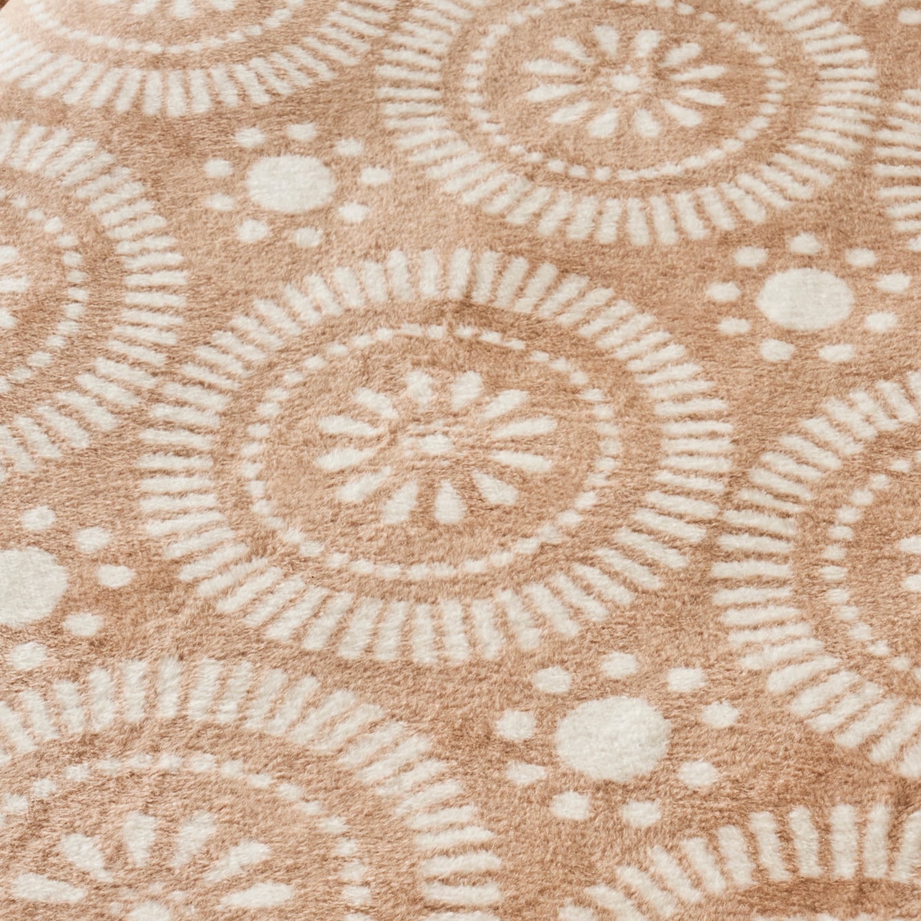 Oriane Pamuklu Çift Kişilik Battaniye Bej (180x220 cm)