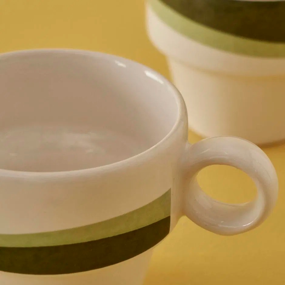 Flow Espresso Bardağı 2'li Set Yeşil (105 cc)