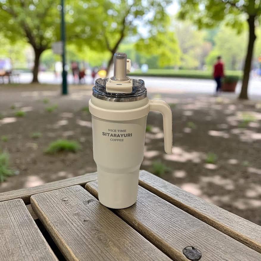 780 ml Vakumlu Termos - Krem