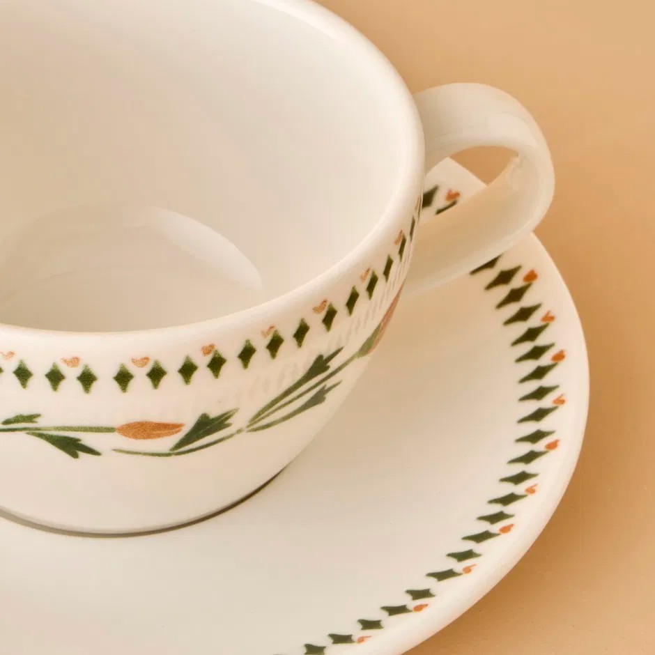 Tulip Porselen 2'li Çay Fincanı (270 cc) 